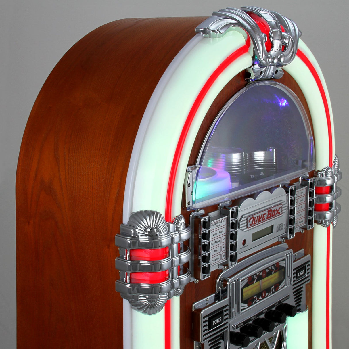 Retro Style Illuminated Jukebox Sound System