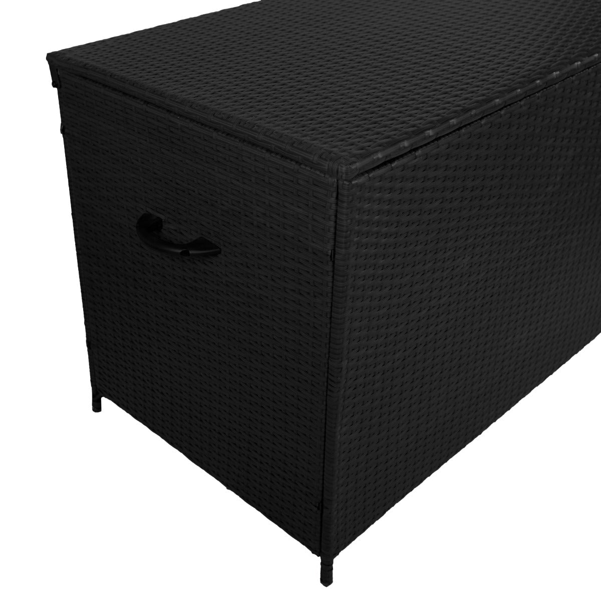 Rattan Cushion Storage Box 582L - Black