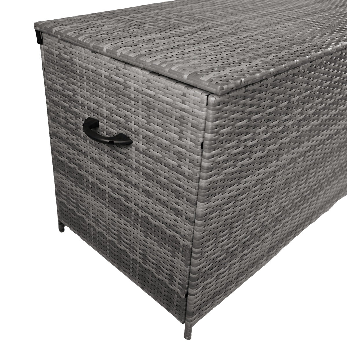 Rattan Cushion Storage Box 582L - Grey