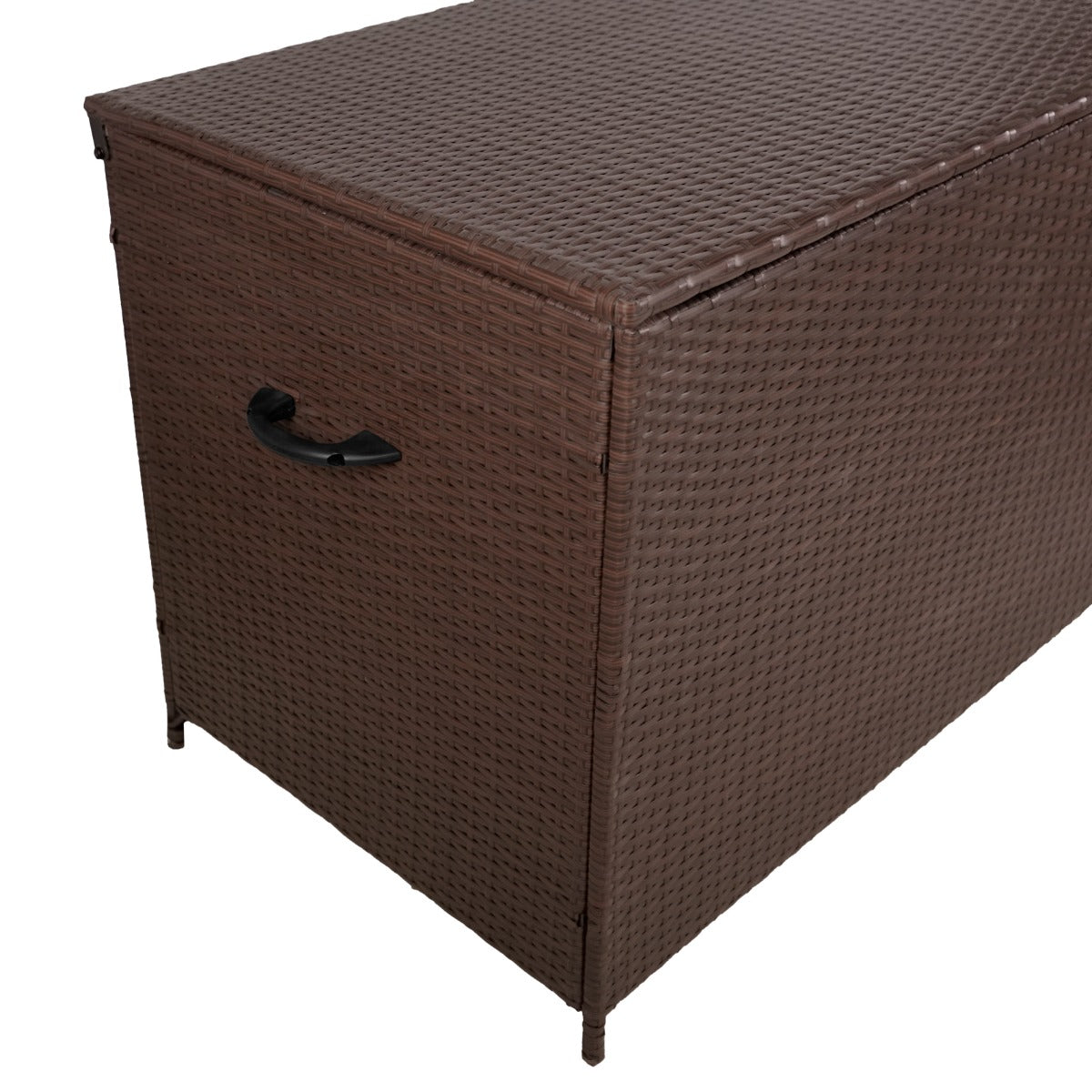 Rattan Cushion Storage Box 582L - Brown