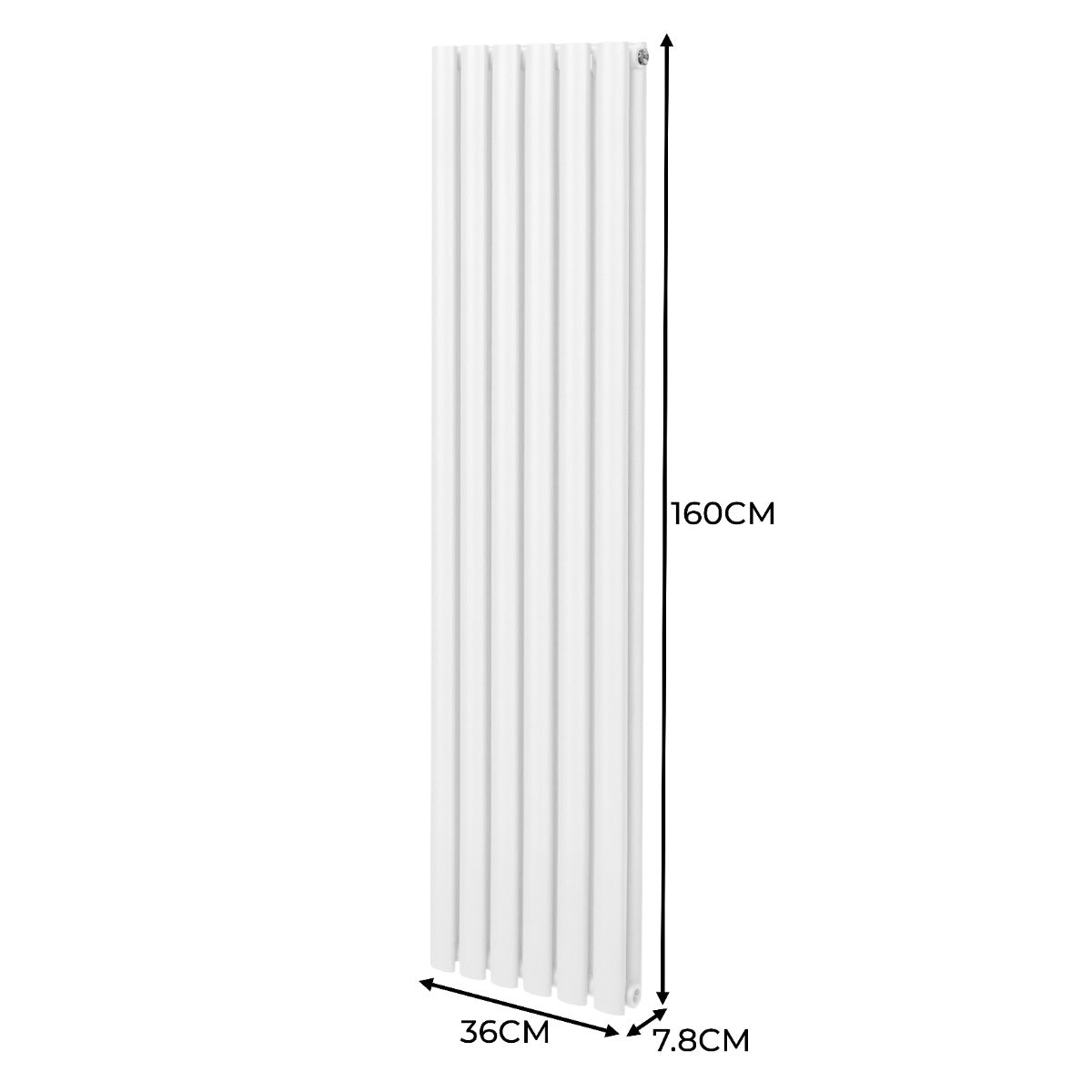 Oval Column Radiator – 1600mm x 360mm – White