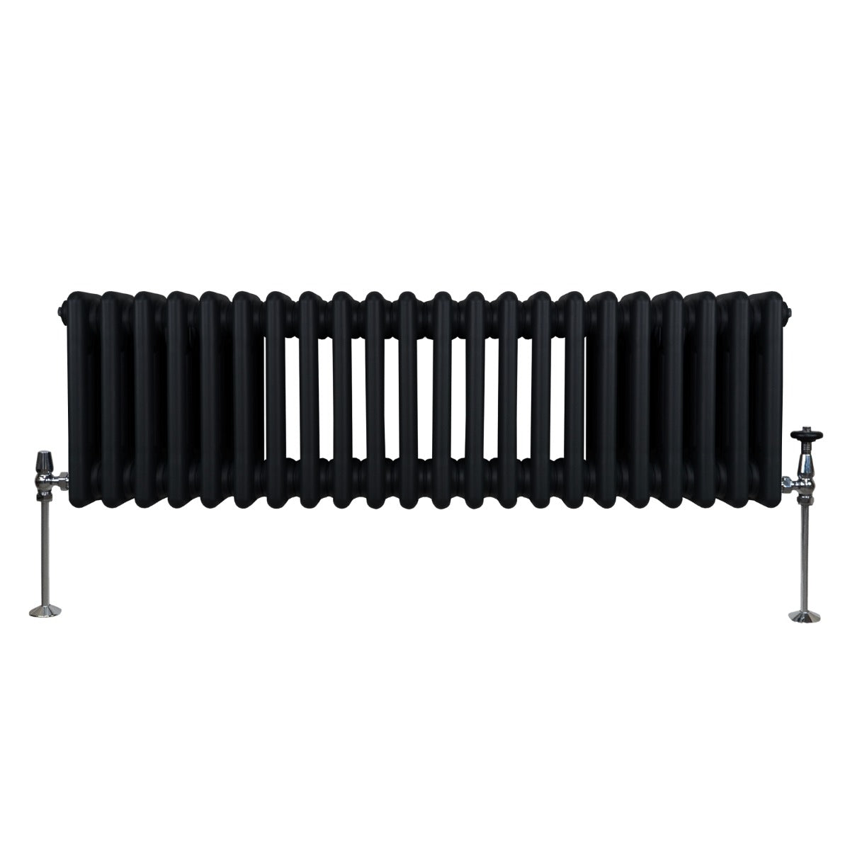 Traditional 3 Column Radiator - 300 x 1012mm - Black