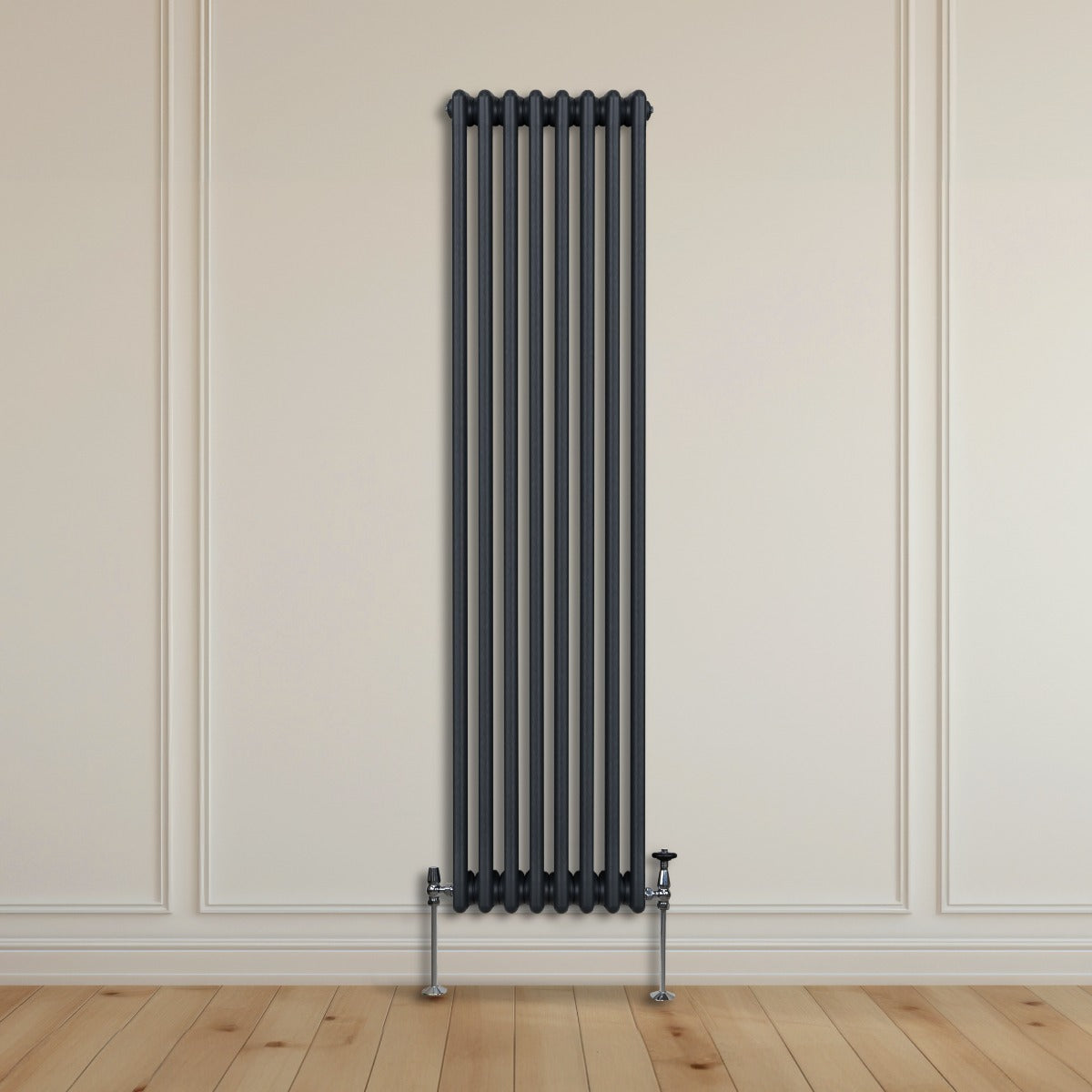 Traditional 3 Column Radiator - 1800 x 382mm - Anthracite Grey