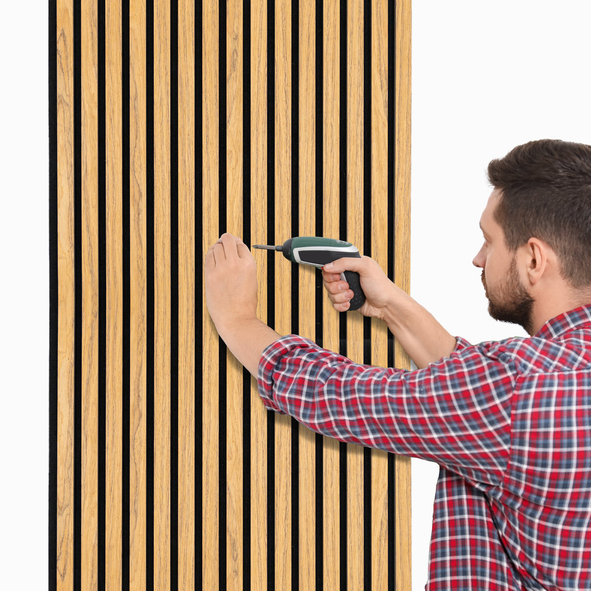 Acoustic Slat Wall Panel - Oak