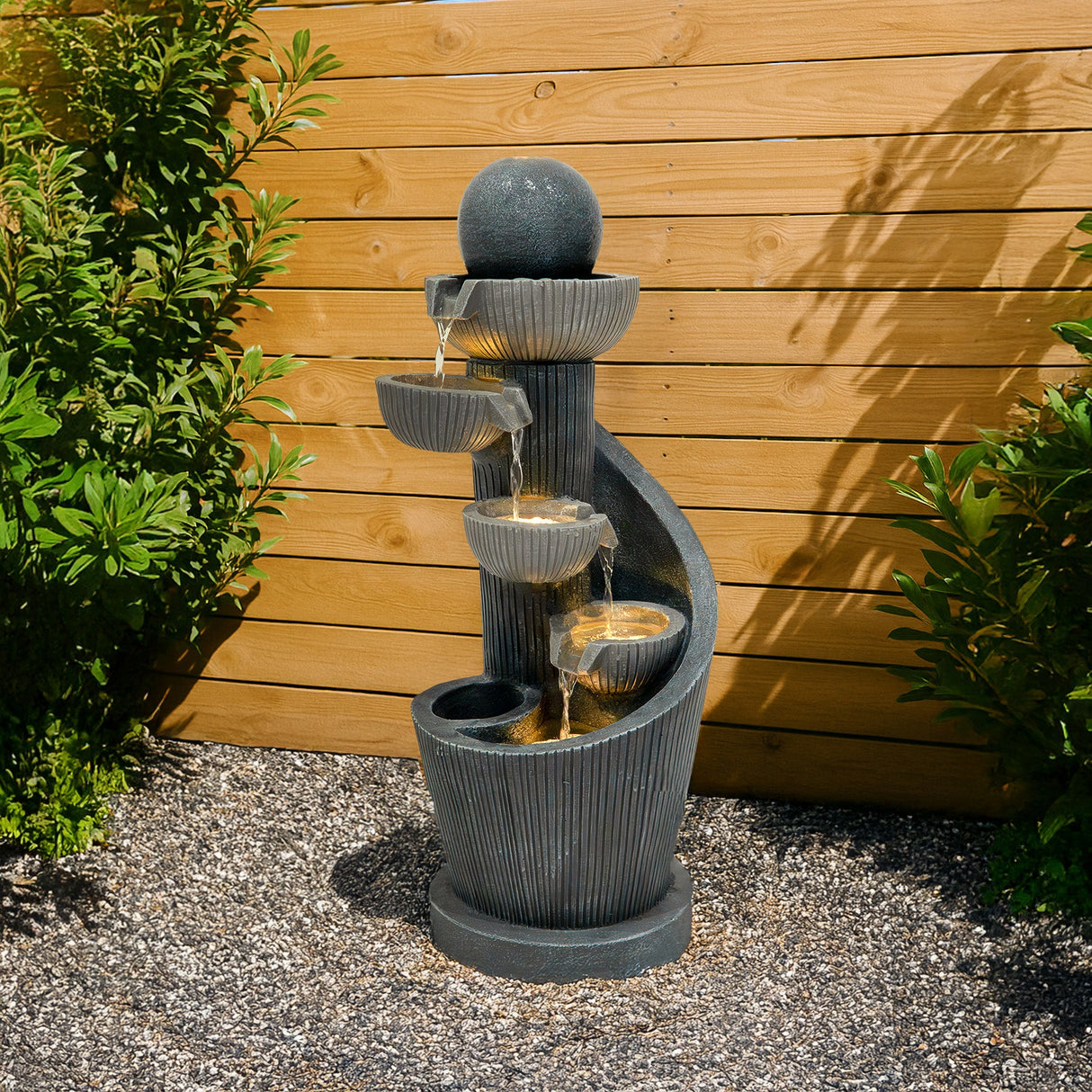 Electric Water Feature - Spiral Springs