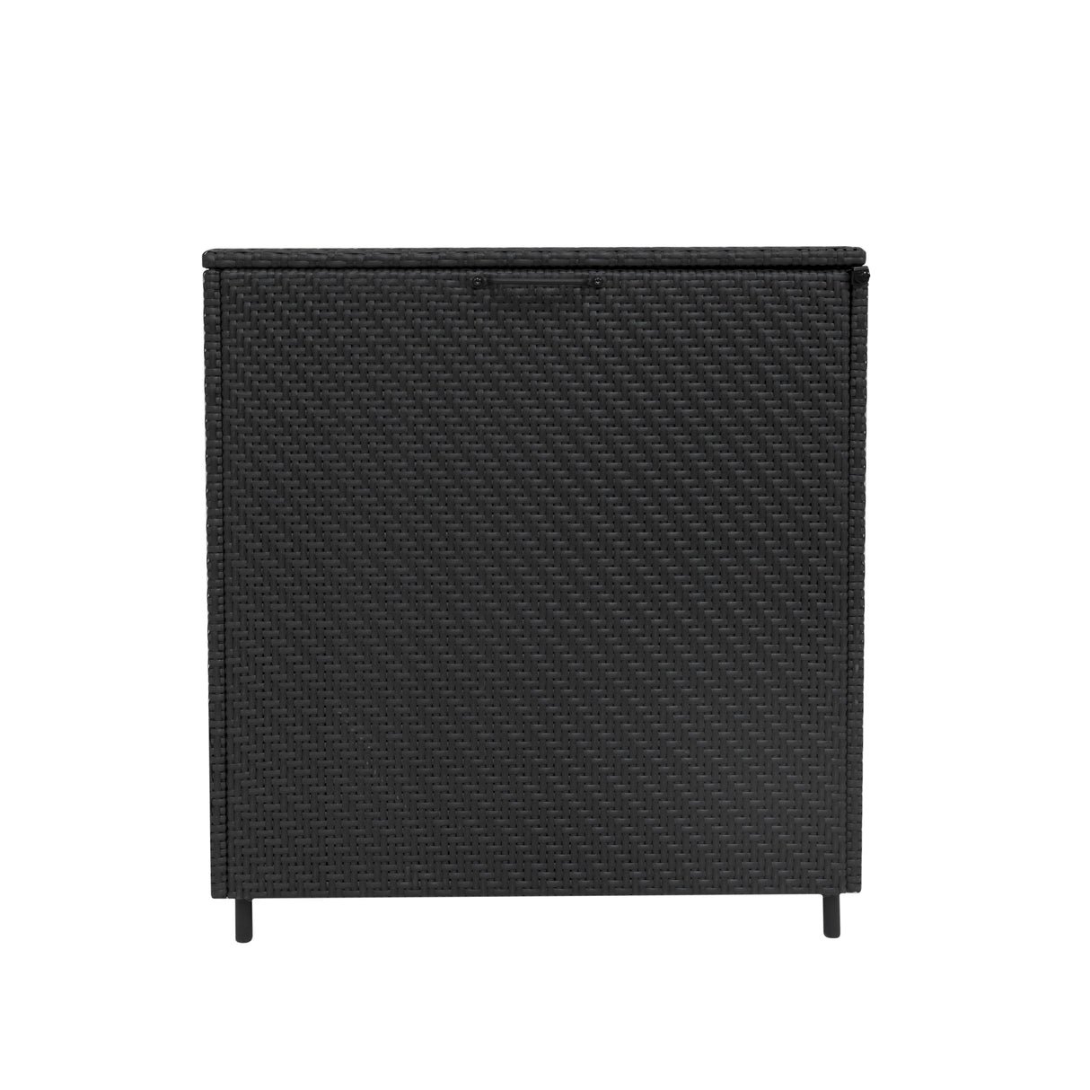 Rattan Cushion Storage Box 700L - Black