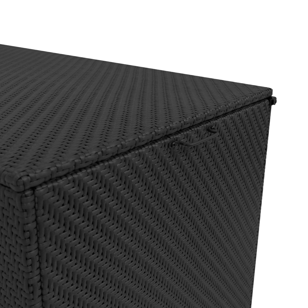 Rattan Cushion Storage Box 700L - Black