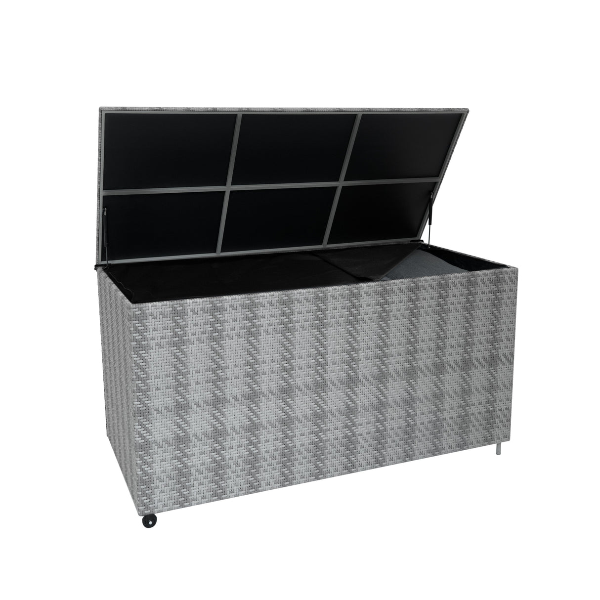 Rattan Cushion Storage Box 700L - Grey