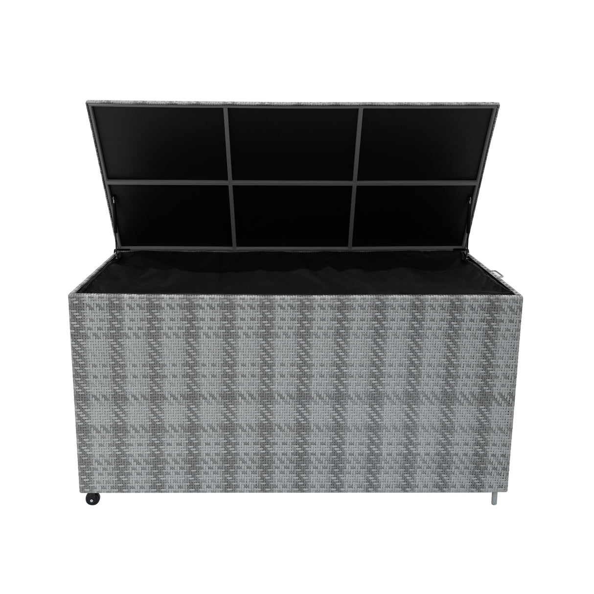 Rattan Cushion Storage Box 700L - Grey