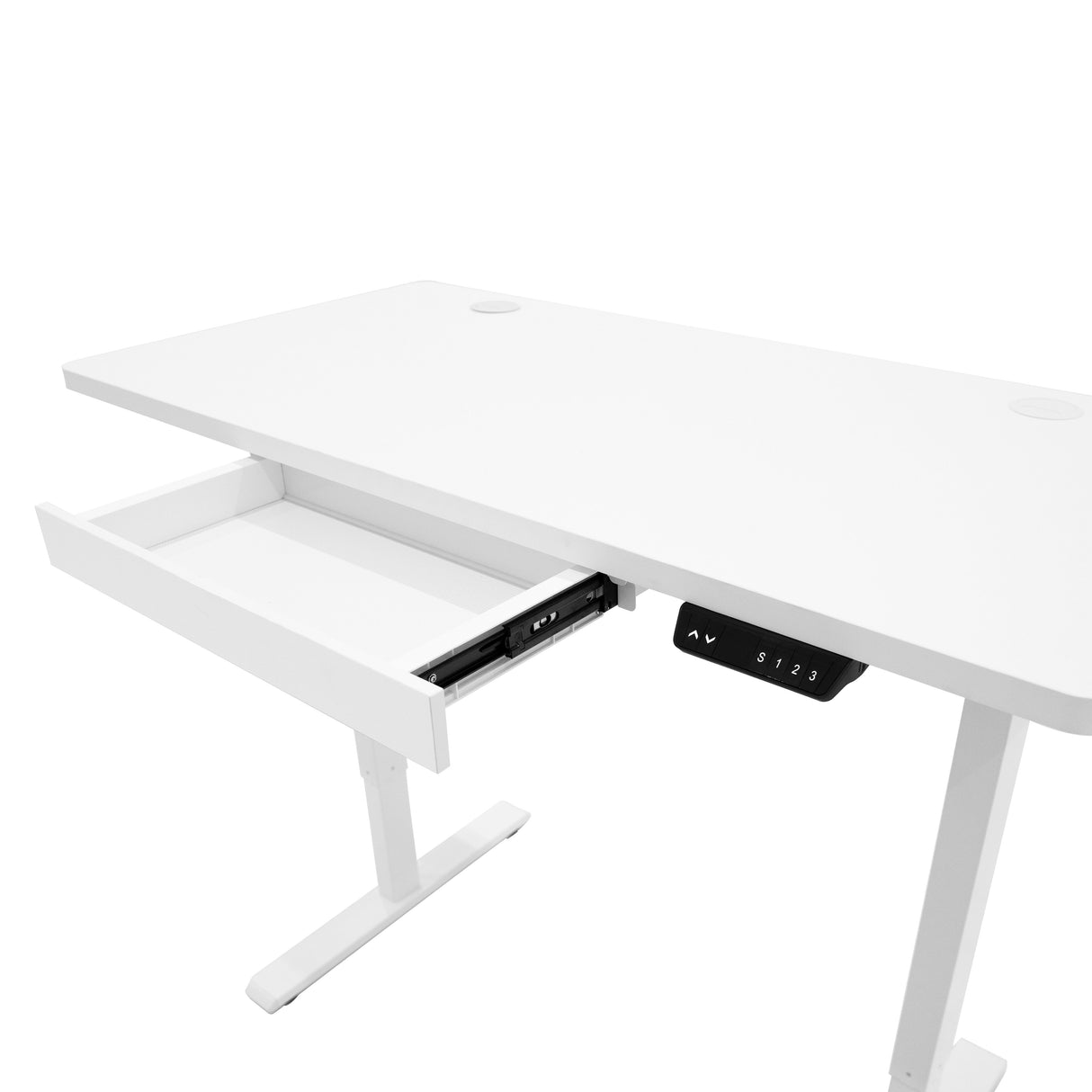Electric Standing Desk With Drawer - 120cm x 60cm