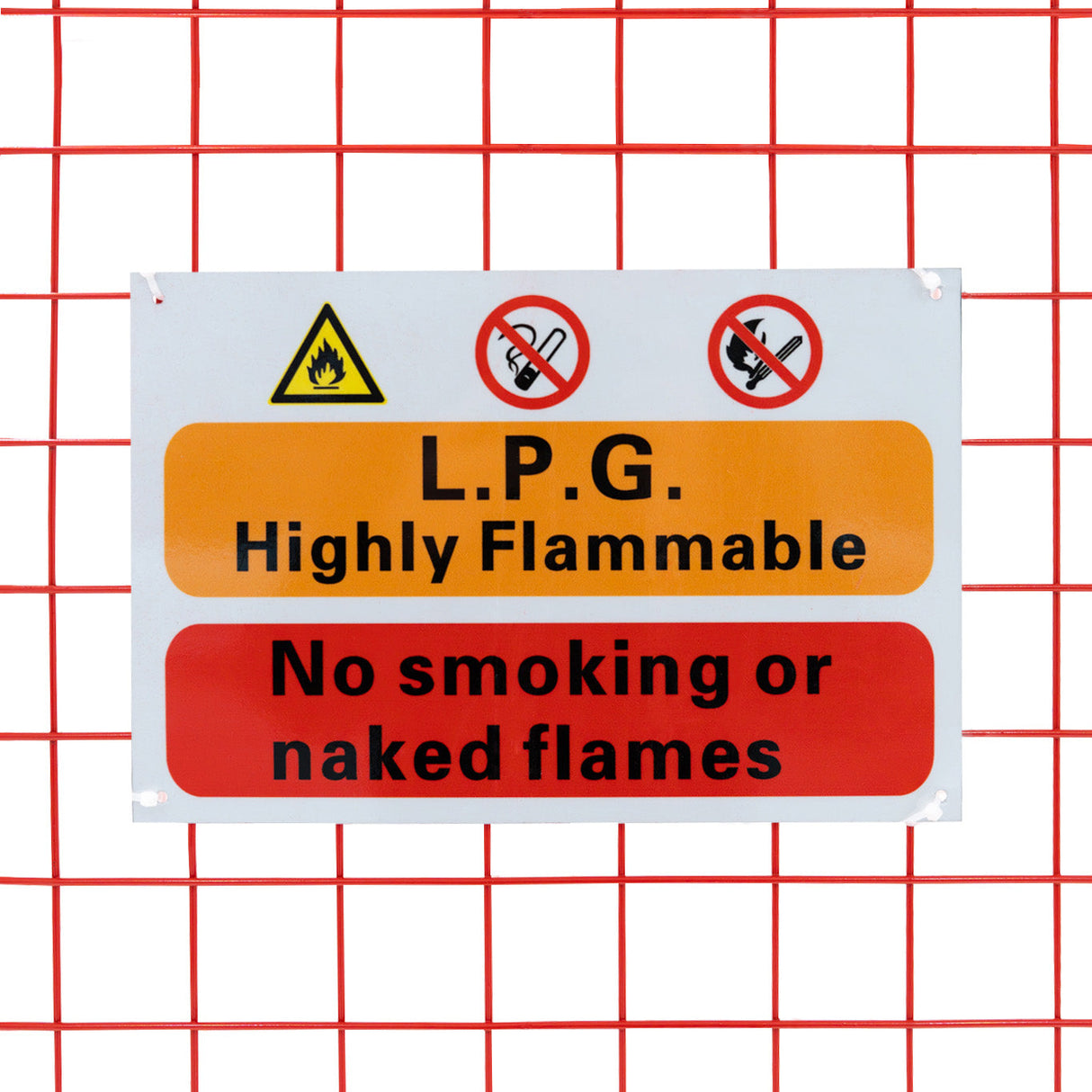 Red Gas Bottle Collapsible Mesh Cage - 100cm x 140cm x 50cm