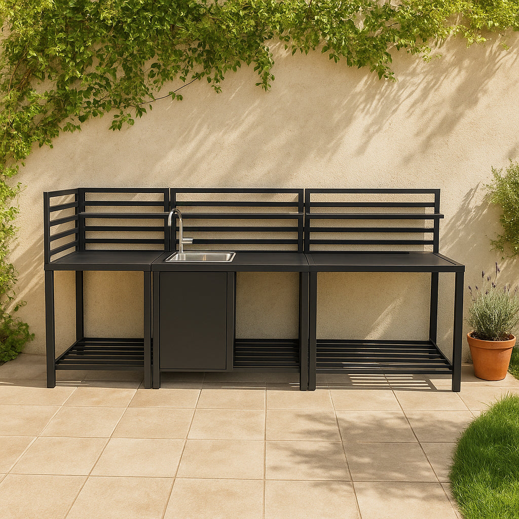 Aluminium Outdoor 3pc Kitchen Set