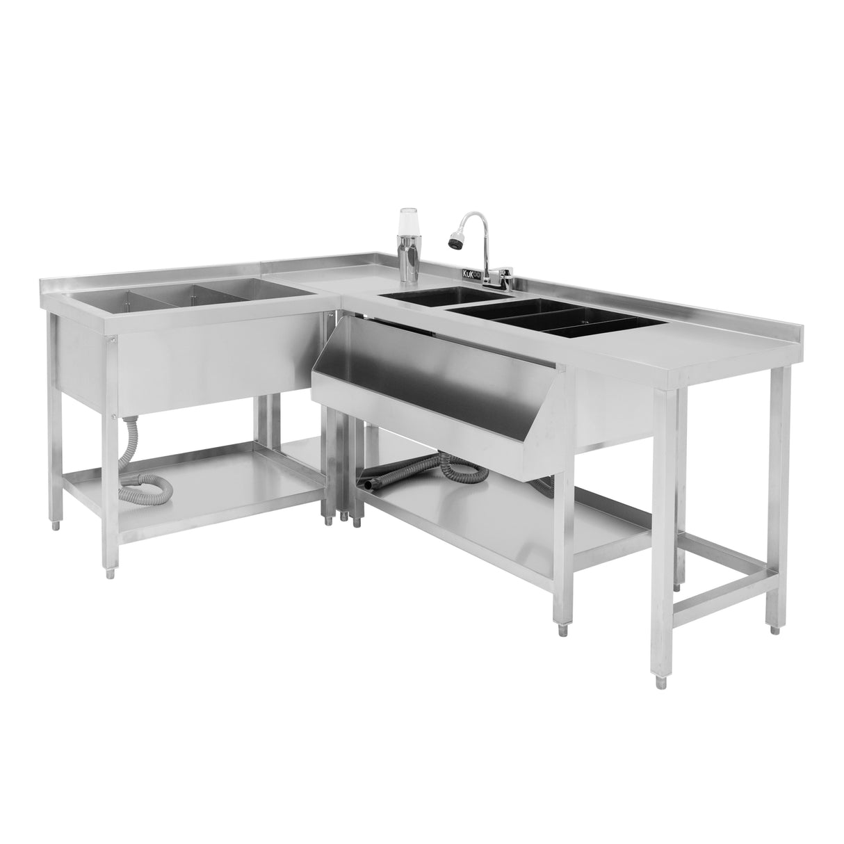 Modular Cocktail Bar Station with Ice Well