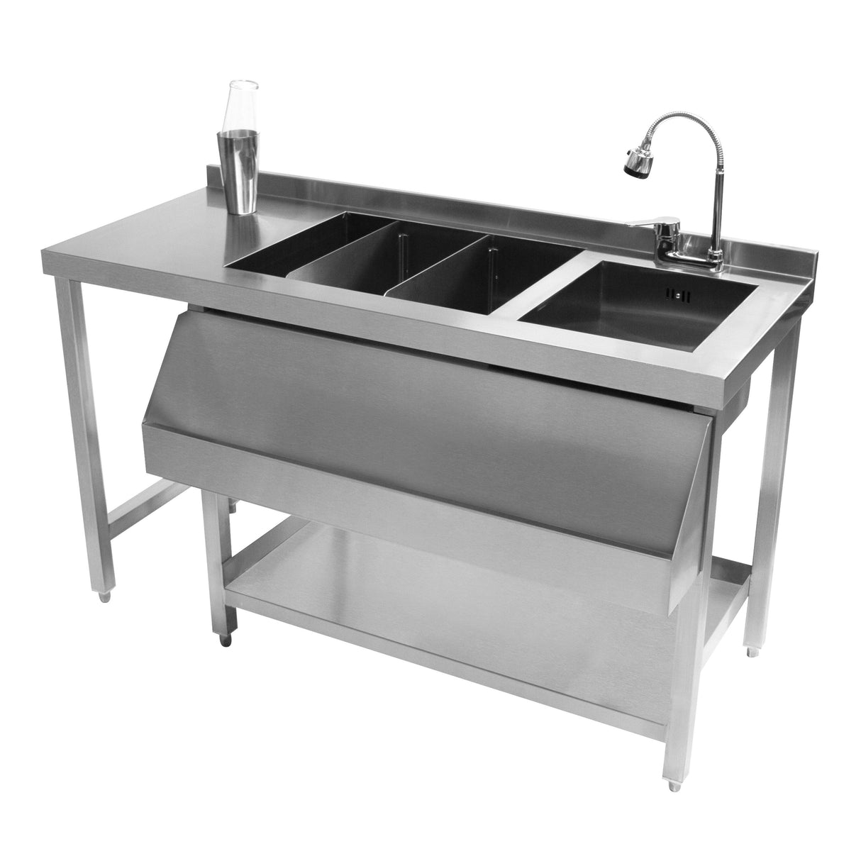 Modular Cocktail Bar Station with Ice Well