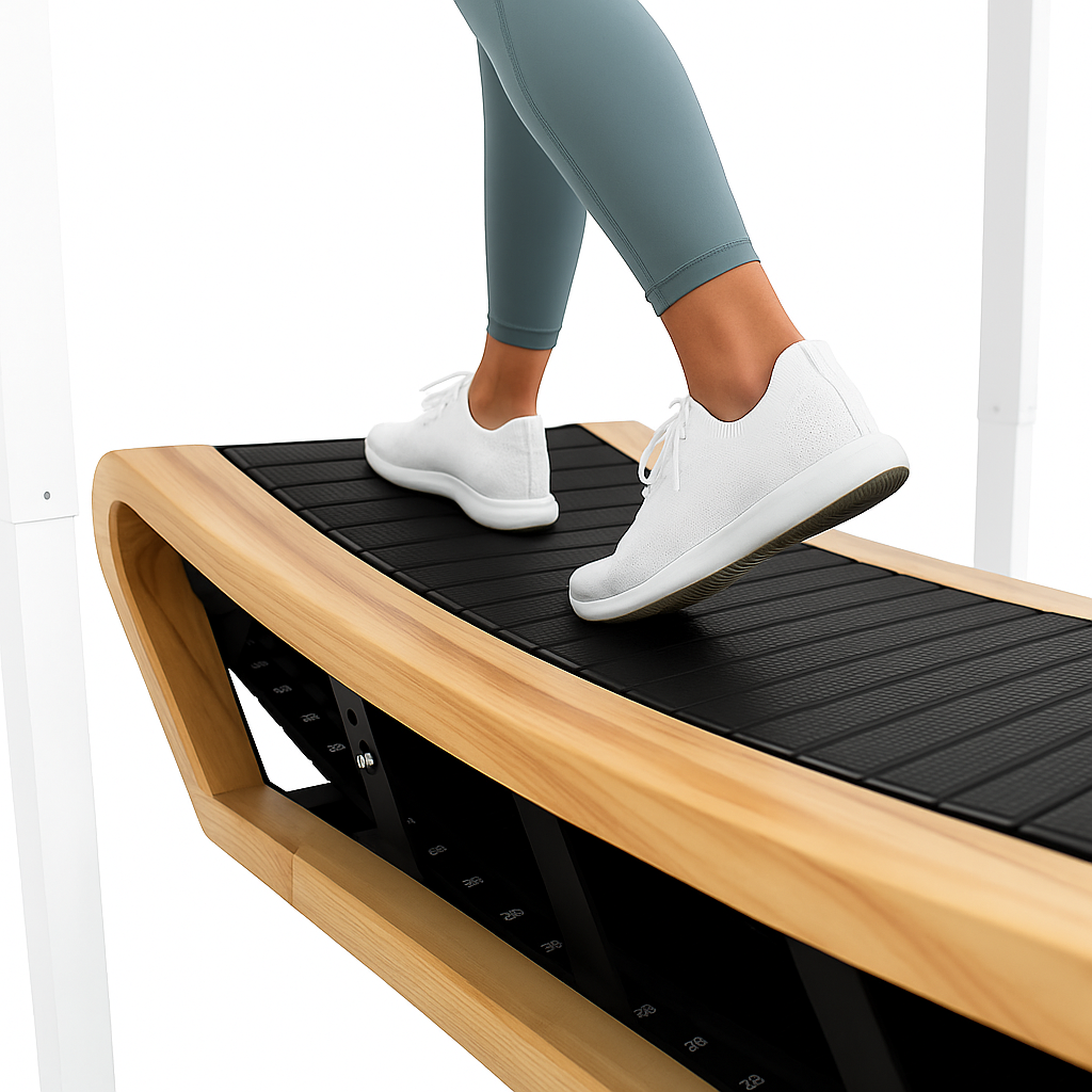 Curved Treadmill – Light Oak