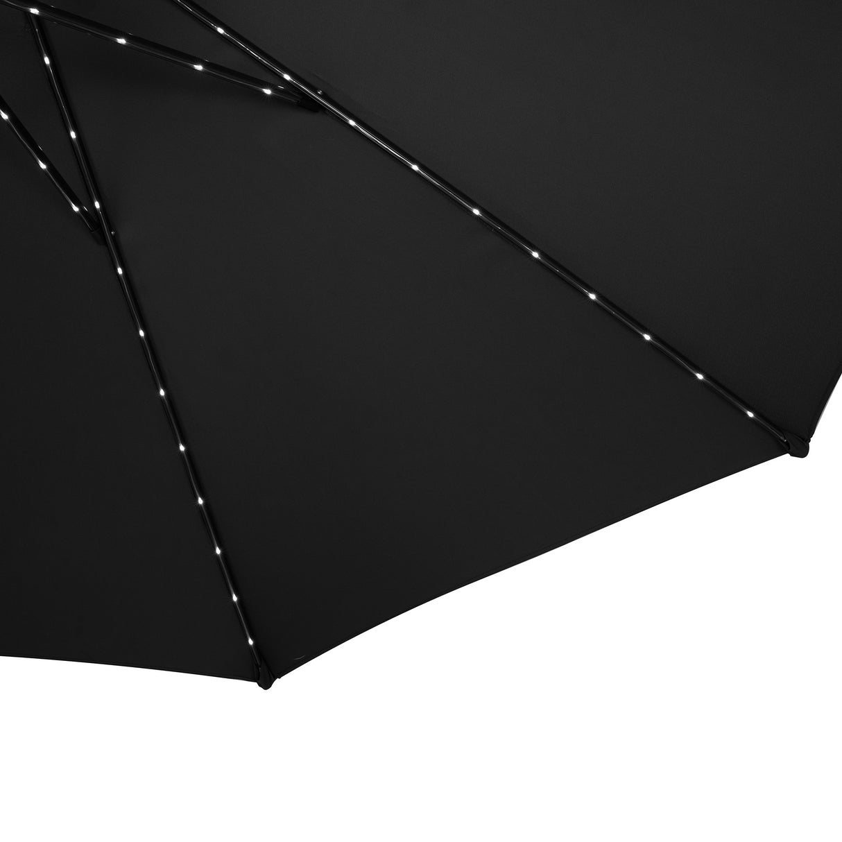 LED Tilt Parasol 2.7m – Black
