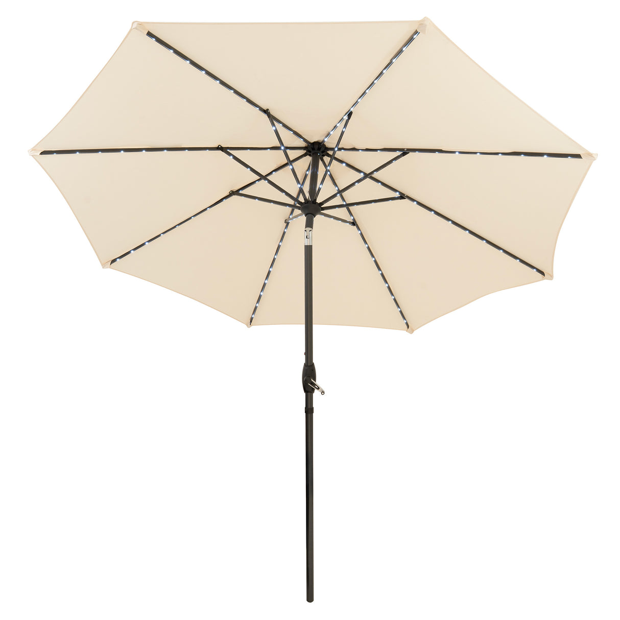 LED Tilt Parasol 2.7m – Cream