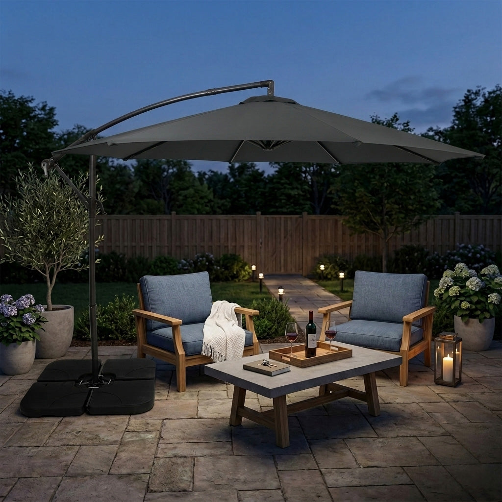 Cantilever Parasol 3m – Grey