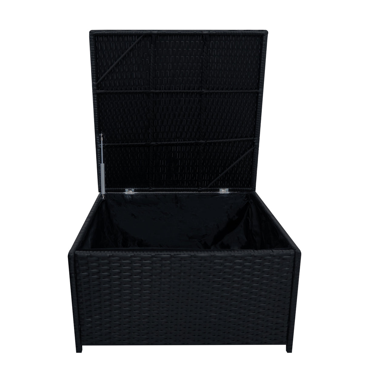 11 Seater Rattan Furniture Set With Firepit – Black