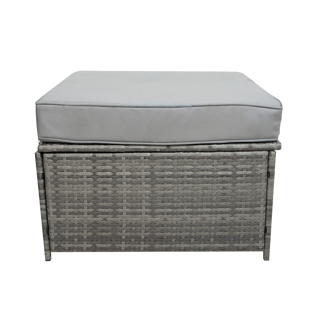 11 Seater Rattan Furniture Set With Firepit – Grey
