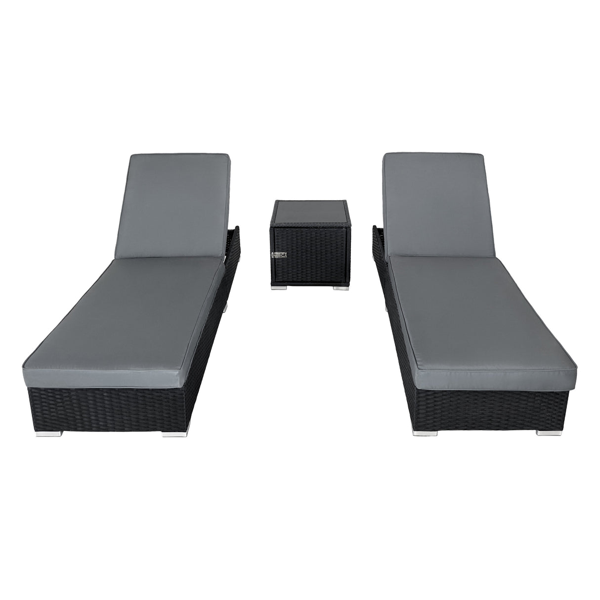 Rattan Sun Lounger Set