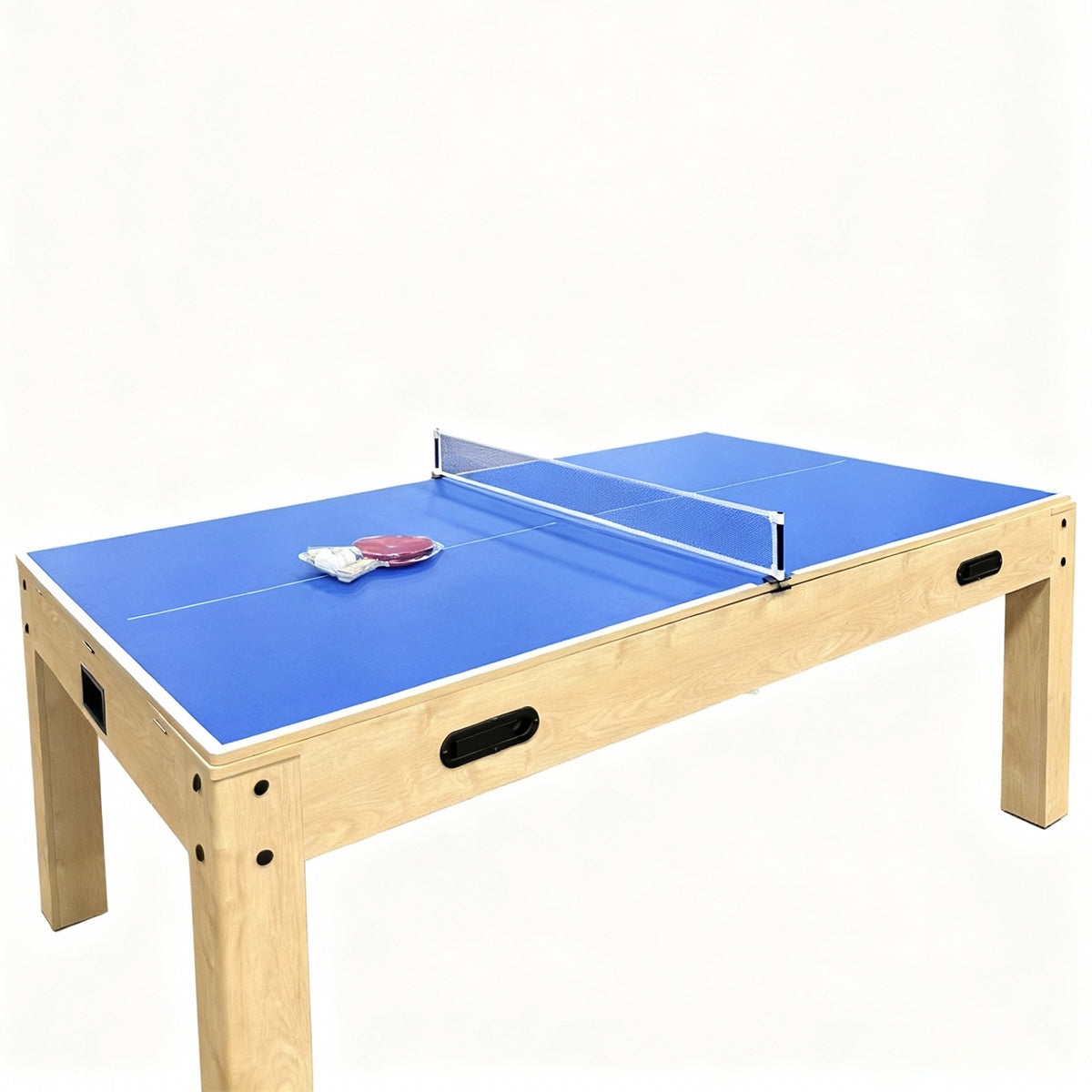 7-In-1 Oak Games Table, Darts Bundle & LED Light