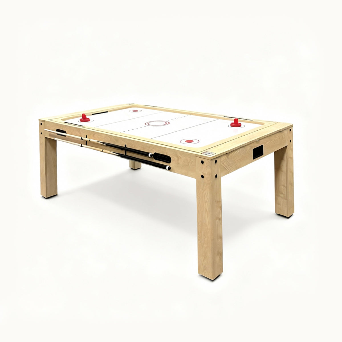 7-In-1 Oak Games Table, Darts Bundle & LED Light