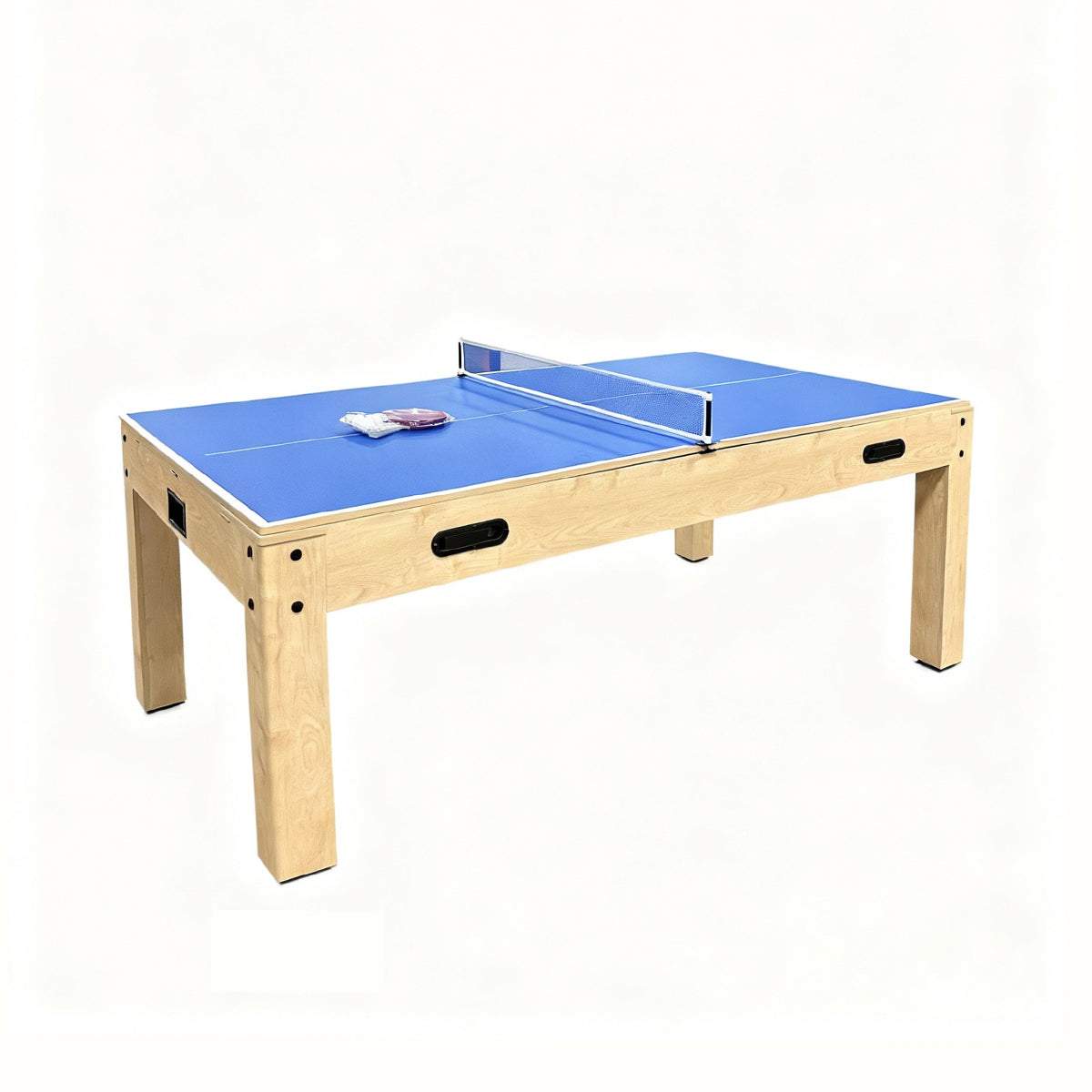 7-In-1 Oak Games Table, Darts Bundle & LED Light
