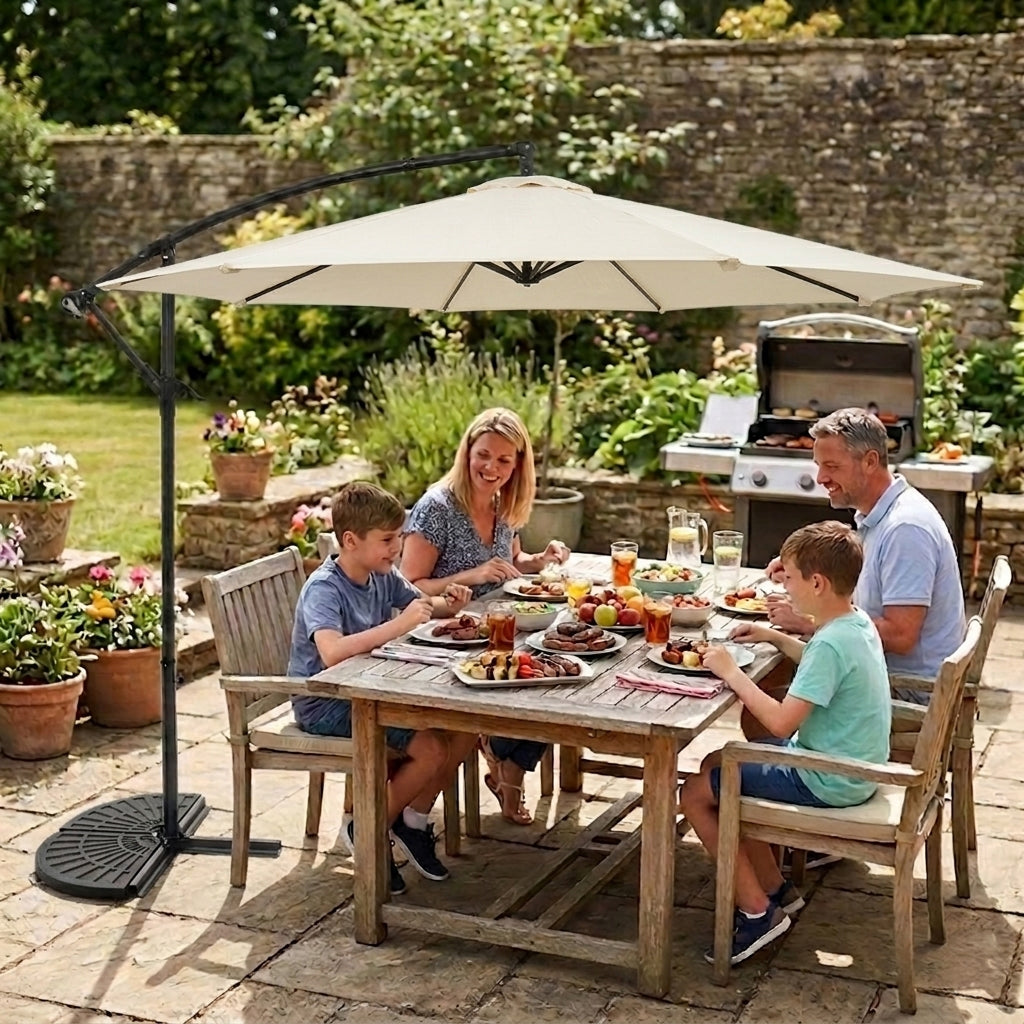Cantilever Parasol Base – Fan x 2