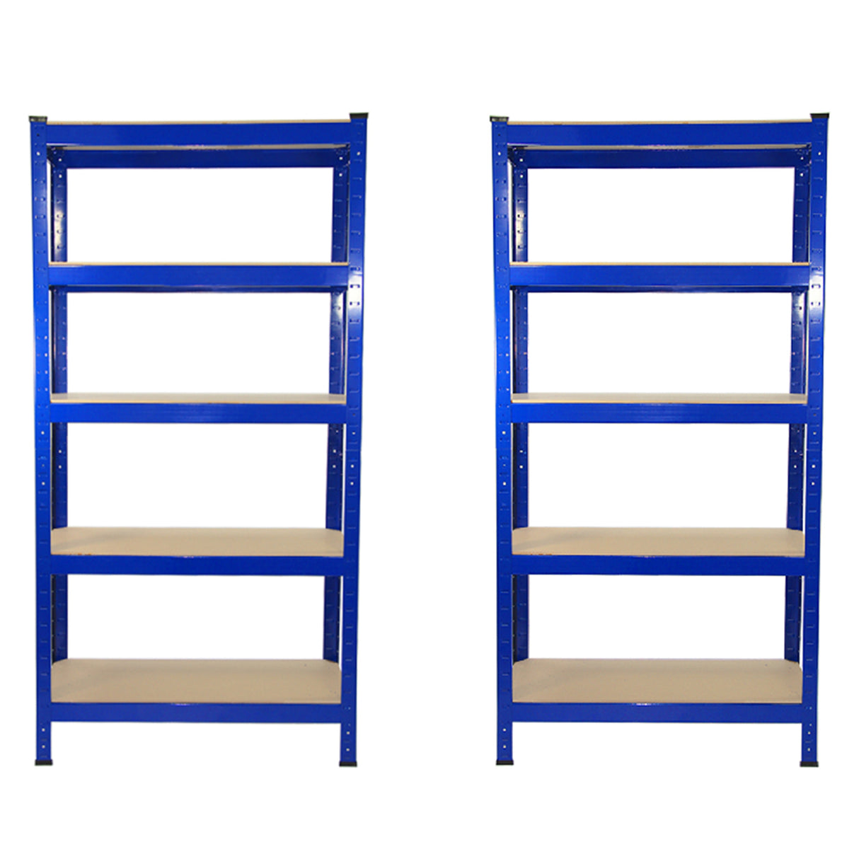 2 x T-RAX Blue Metal Racking Units 75cm x 150cm x 30cm