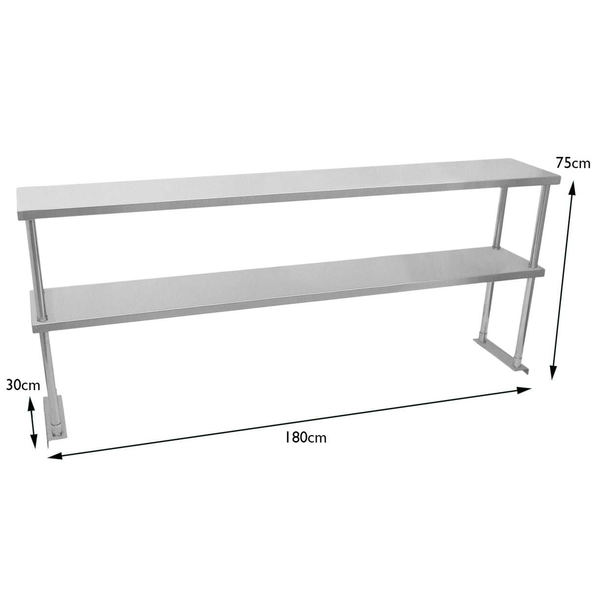 Kukoo Double Tier Steel Over-shelf 1800mm