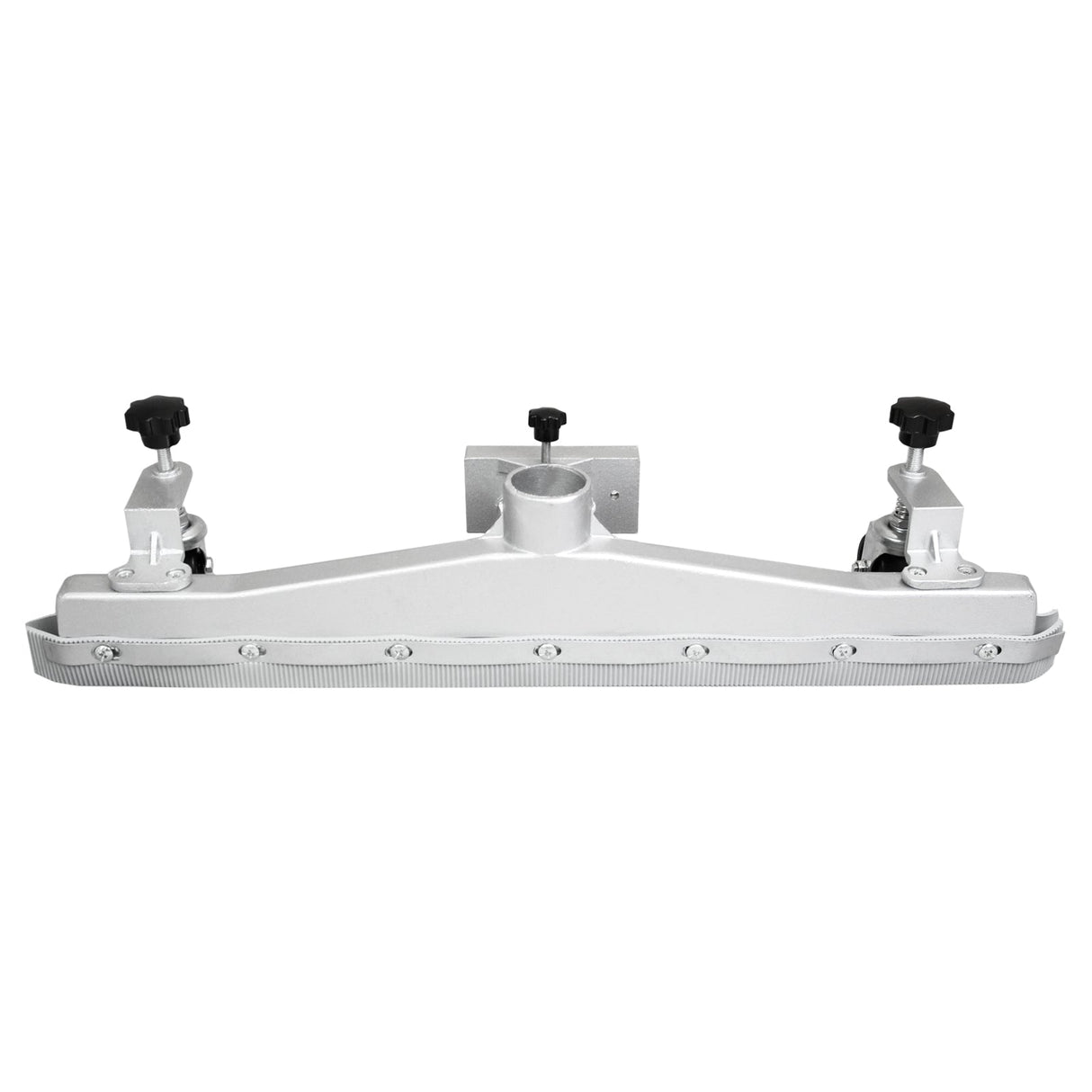 Silver MAXBLAST 80L industrial vacuum floor nozzle attachment with adjustable clamps and textured surface for efficient cleaning