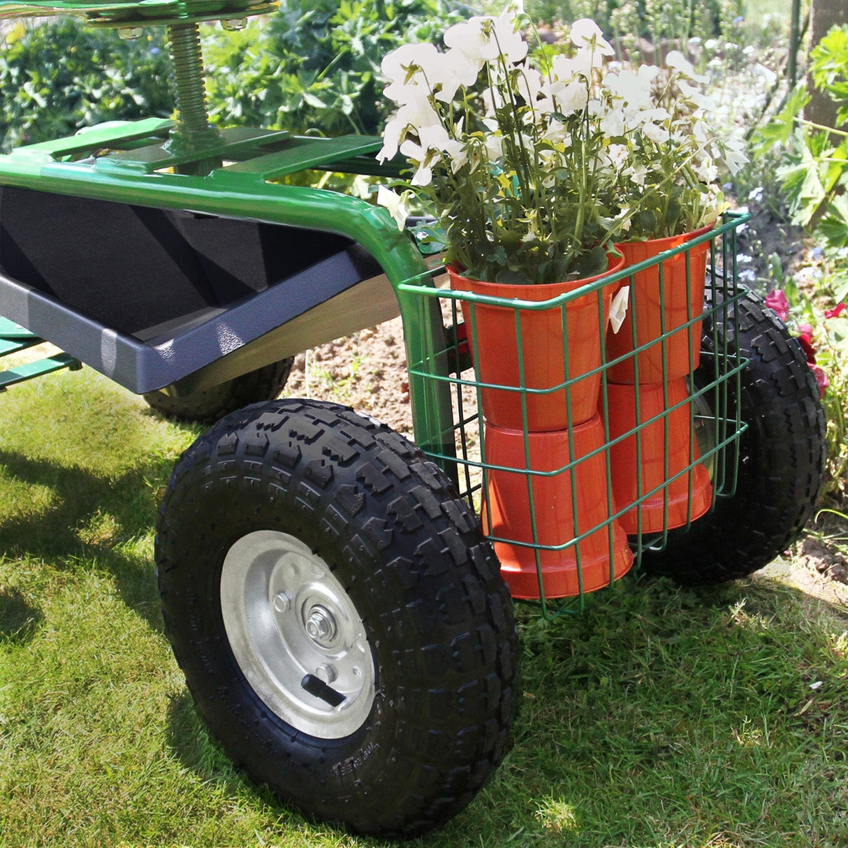 Heavy-Duty Mobile Garden Seat