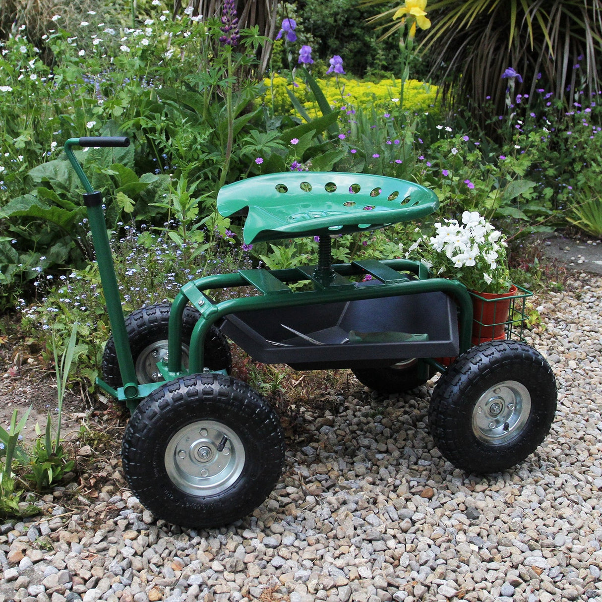 Heavy-Duty Mobile Garden Seat
