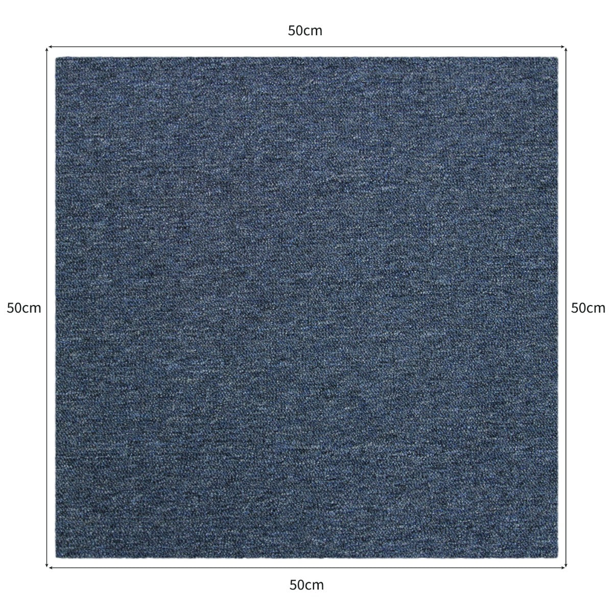40 x Carpet Tiles 10m2 / Storm Blue