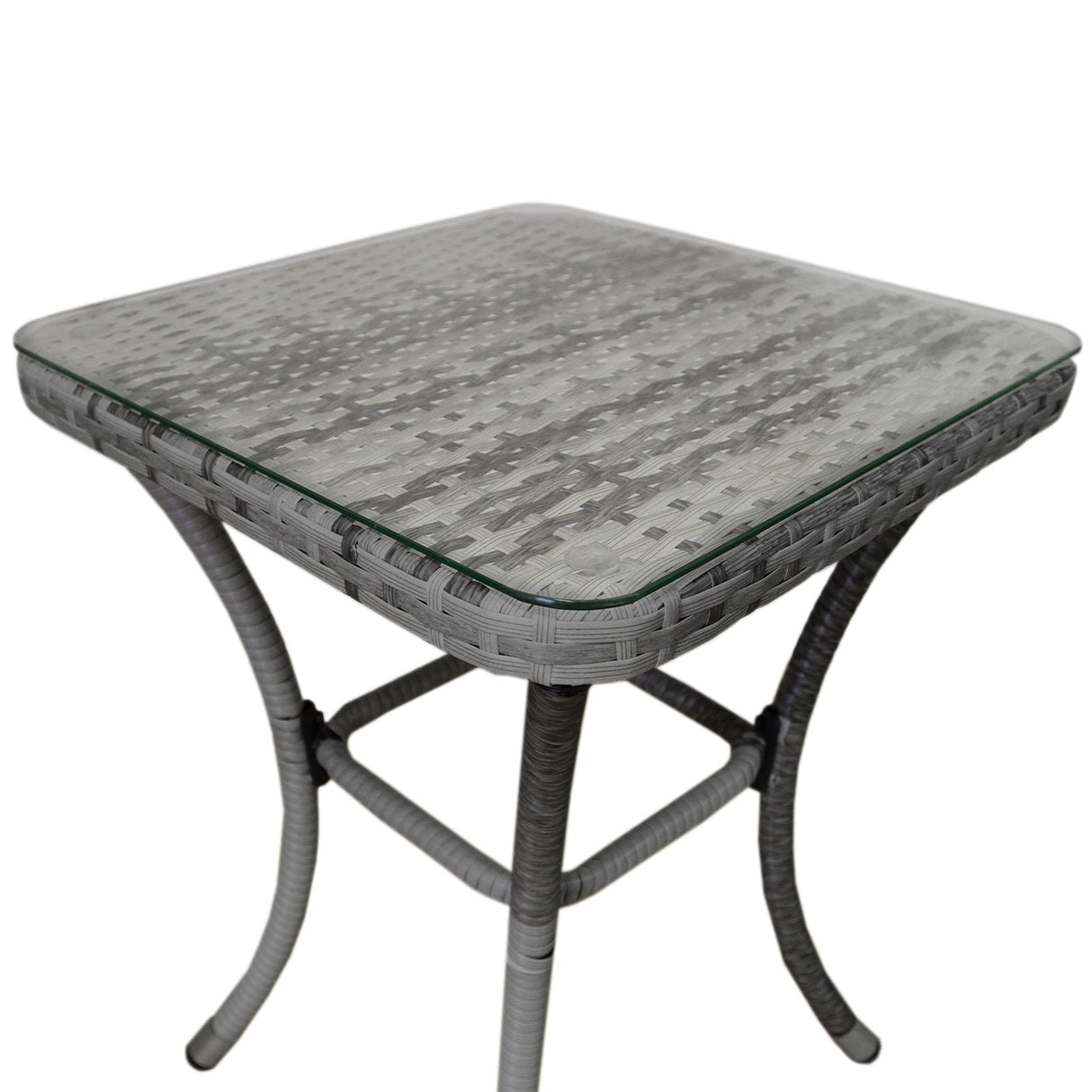 Jardí Rattan Bistro Set Grey
