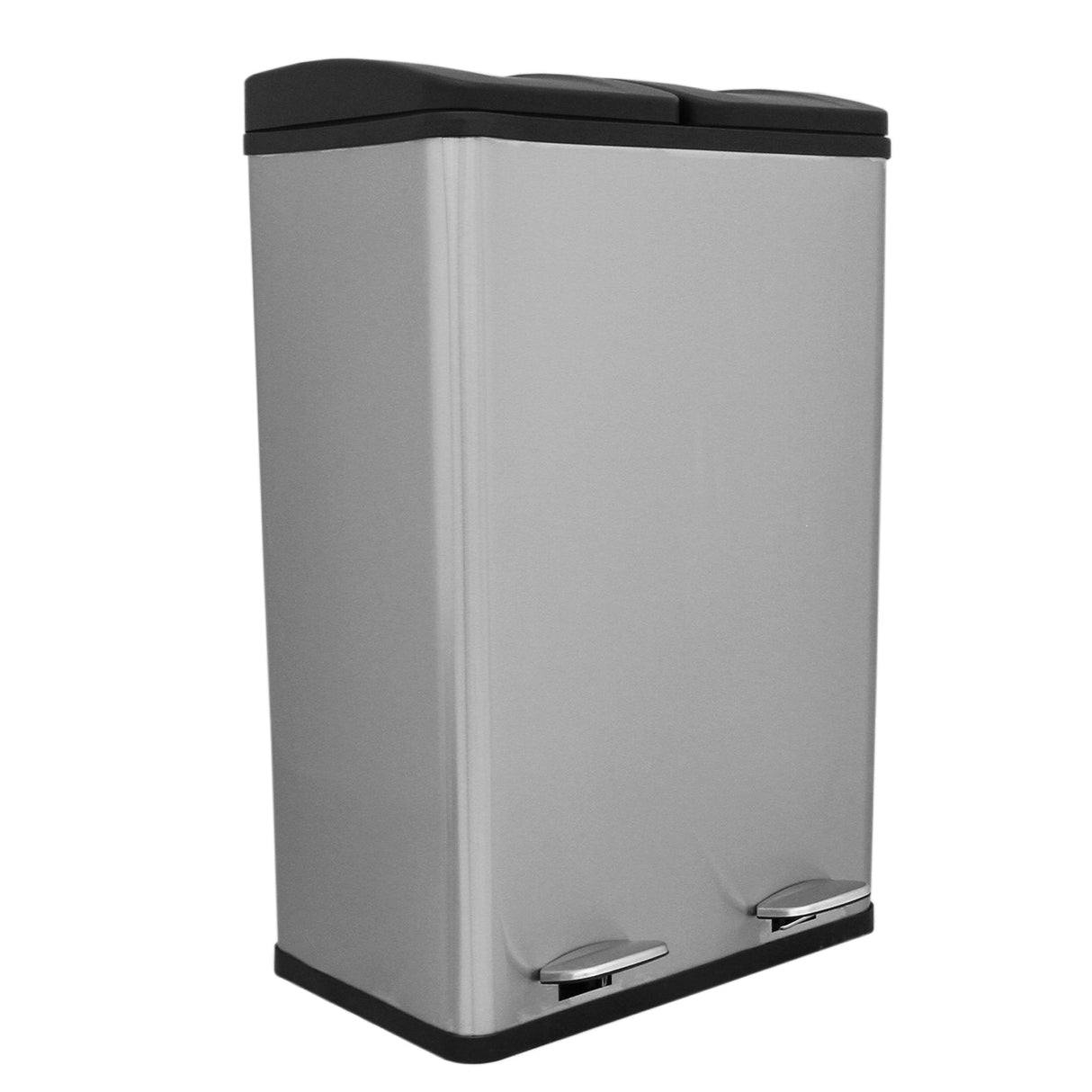 60L Dual Pedal Bin In Stainless Steel
