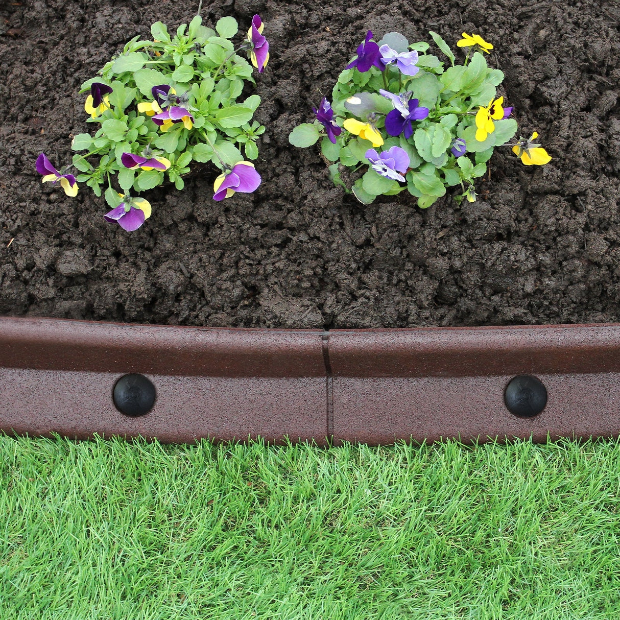 Flexible Lawn Edging Brown 1.2m x 46