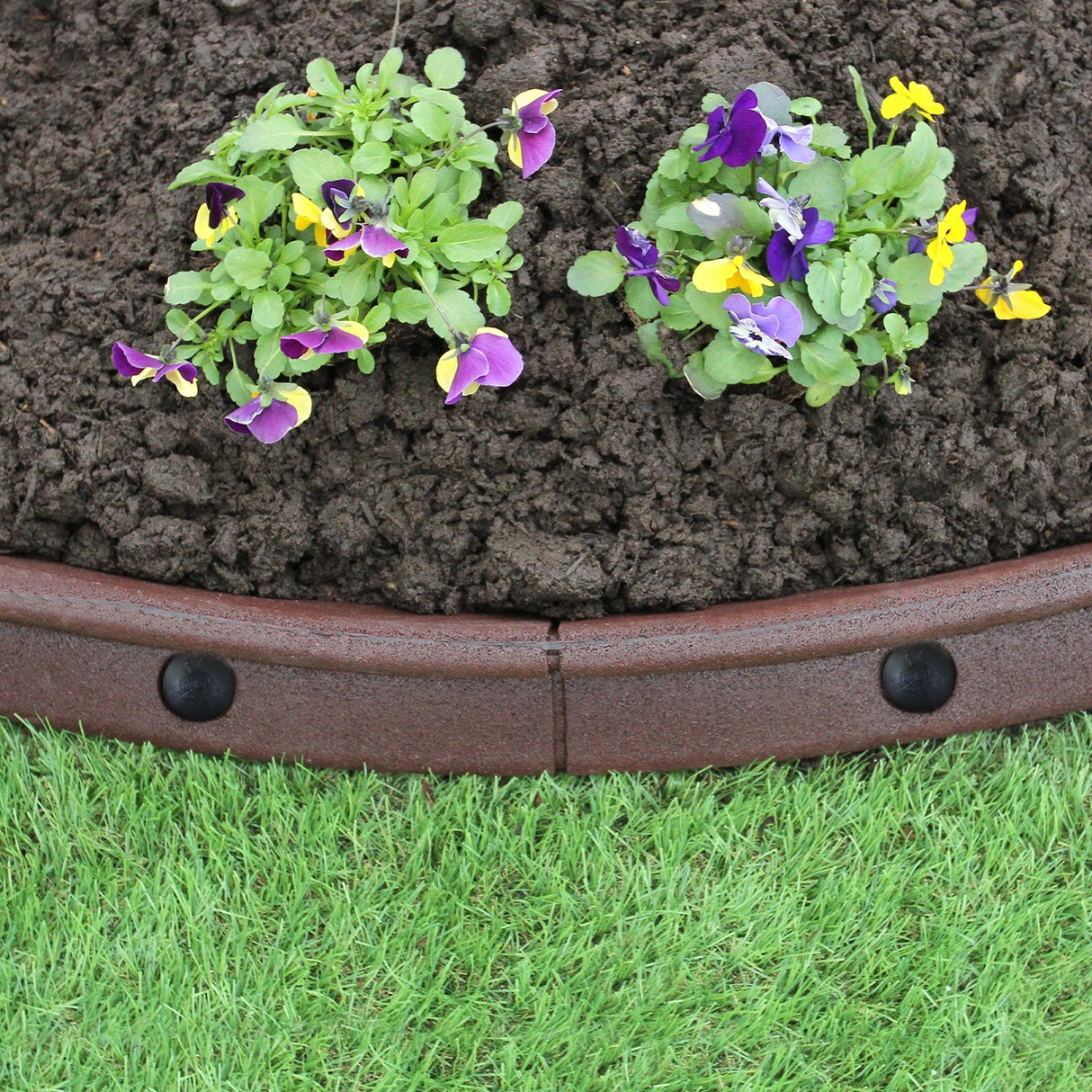 Flexible Lawn Edging Brown 1.2m x 14