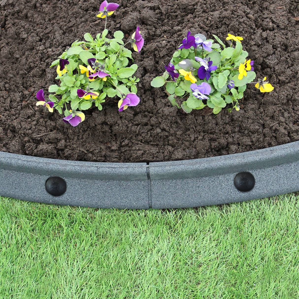 Flexible Lawn Edging Grey 1.2m x 8