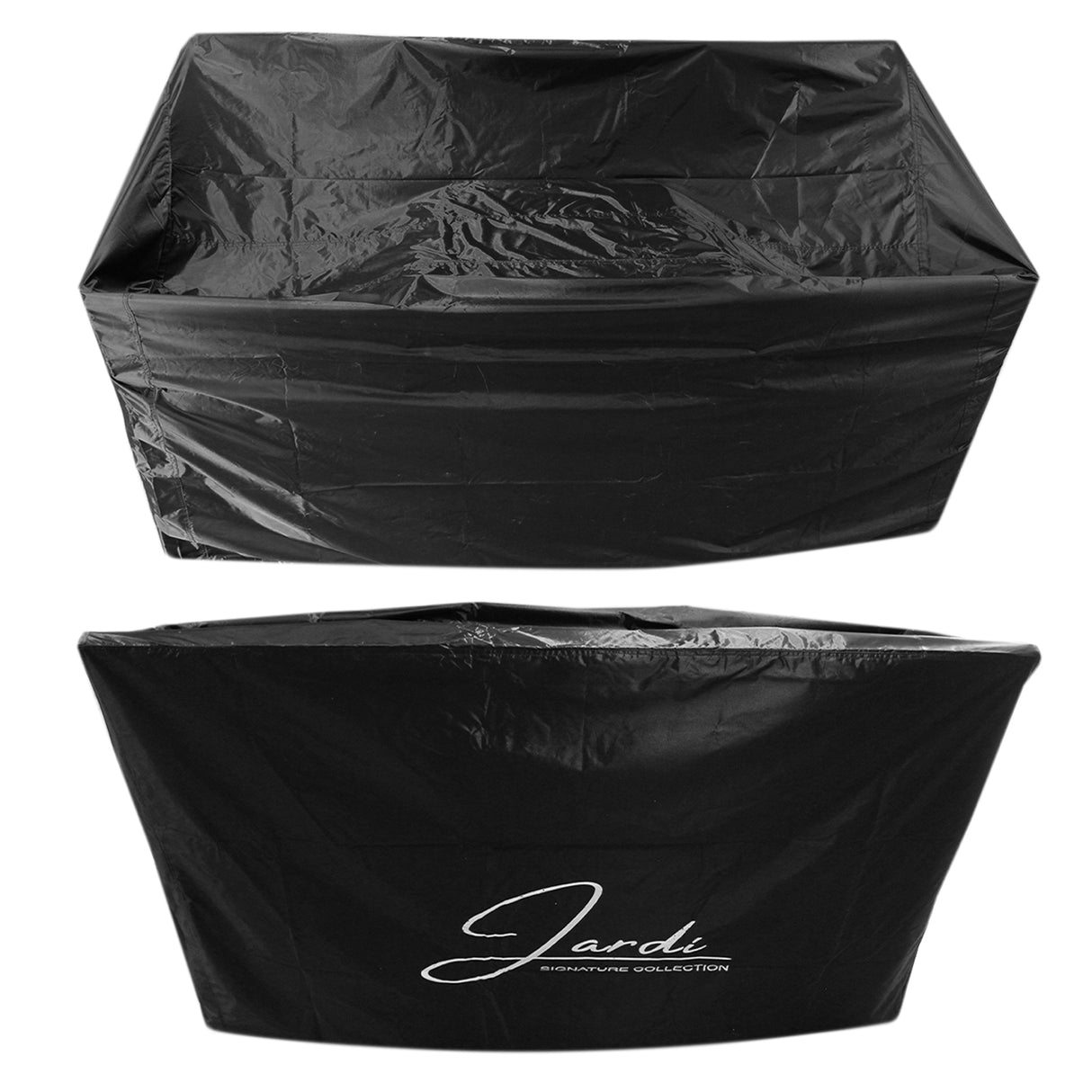 Jardí 2-Seater Rattan Bistro Brown Set with Cushions & Rain Cover