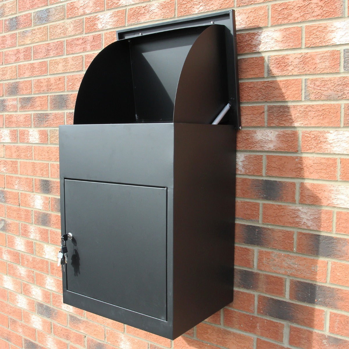 Black Parcel Post Box