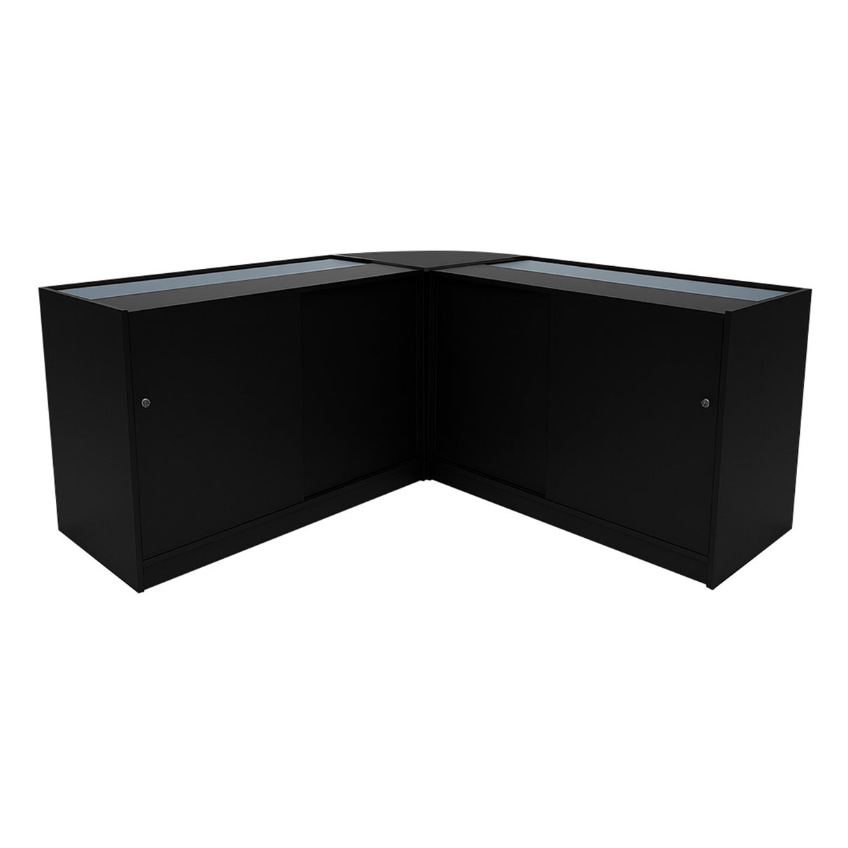 Demeter LED Shop Counter Set K1200, B1200 & LM60 - Black