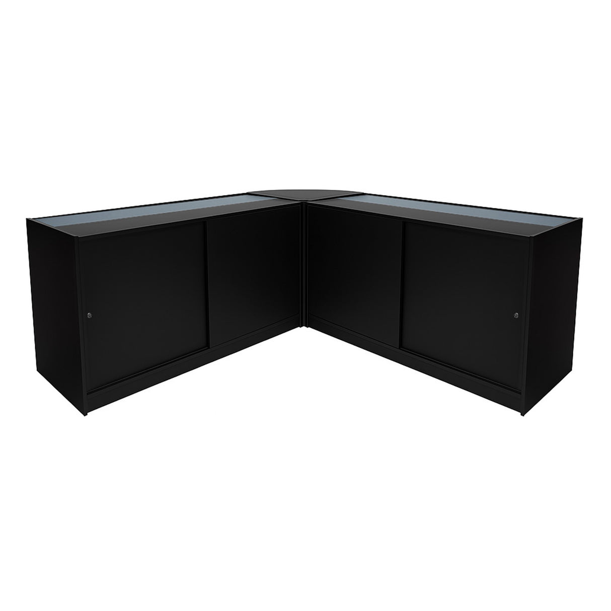 Harmonia LED Shop Counter Set B1500, C1500 & LM60 - Black