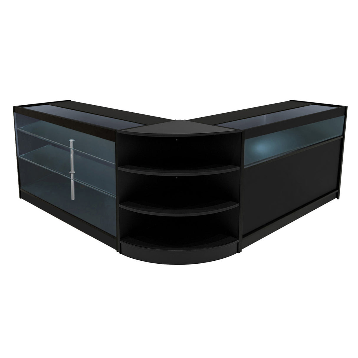 Demeter LED Shop Counter Set K1500, B1500 & LM60 - Black