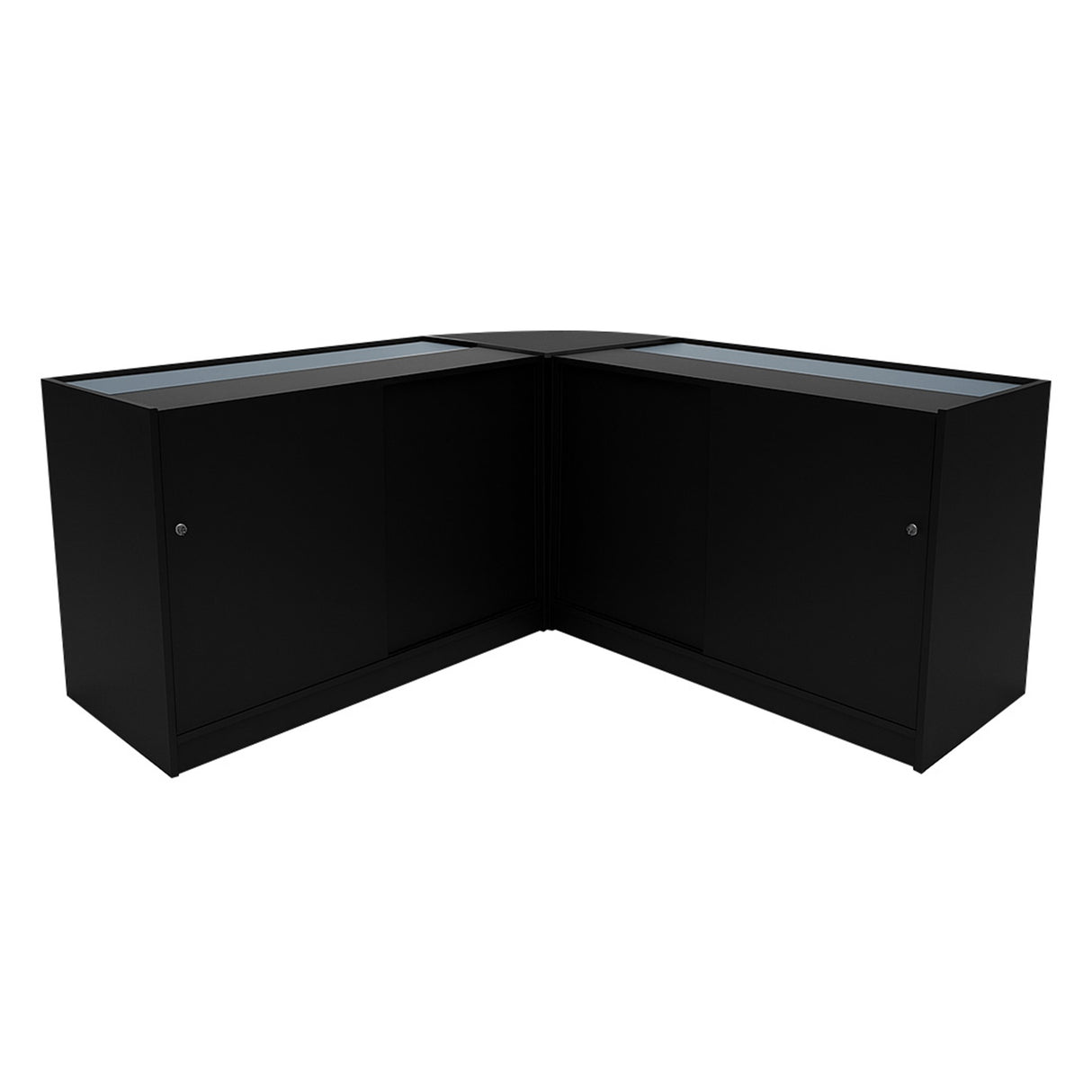Demeter LED Shop Counter Set K1500, B1500 & LM60 - Black
