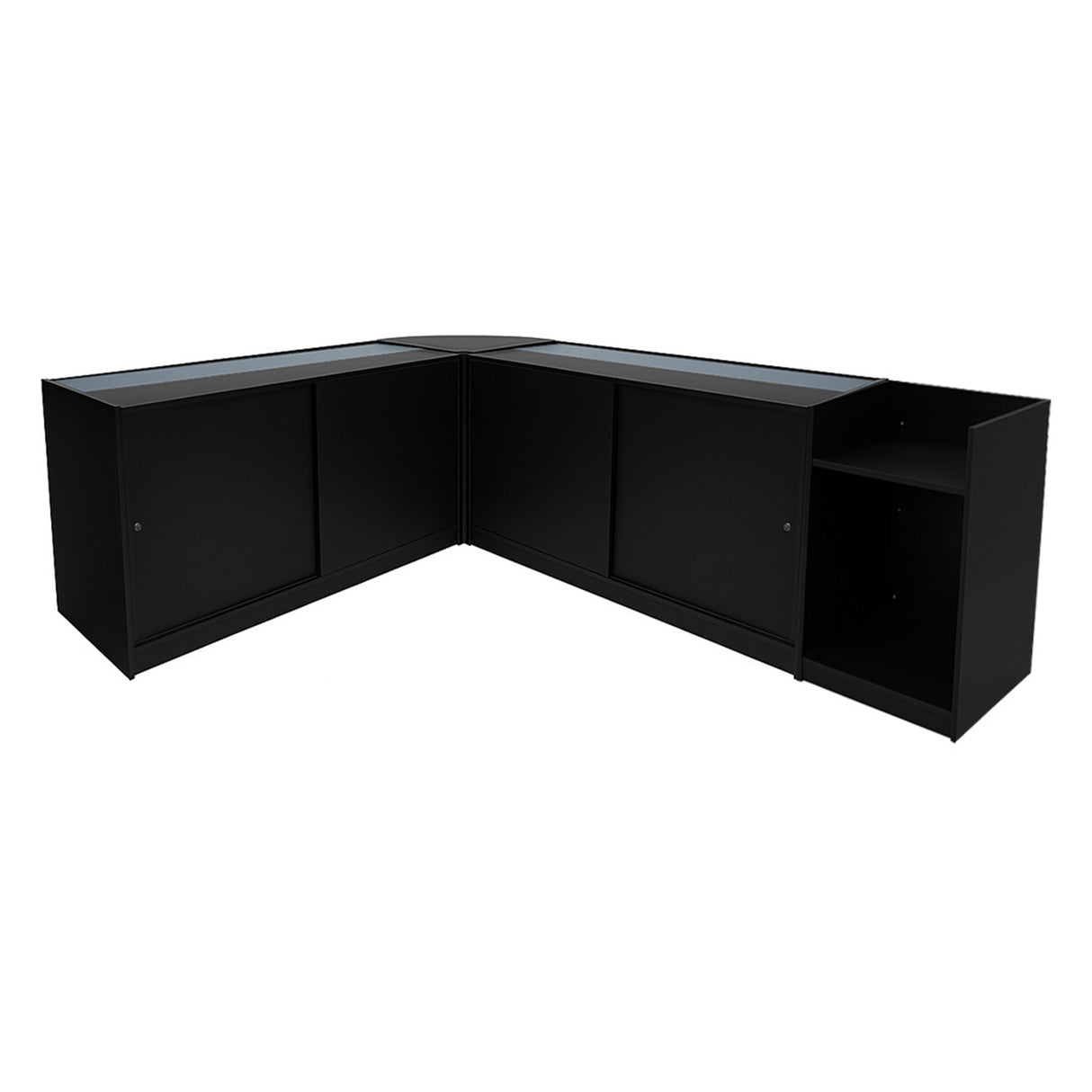 Gravity LED Shop Counter Set B1500, C1500, TB60 & CM60 - Black