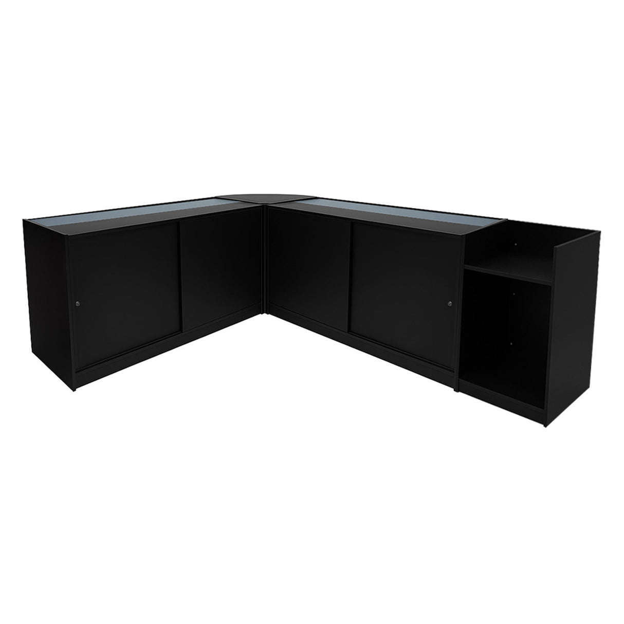 Vega LED Shop Counter Set K1500, C1500, TB60 & CM60 - Black