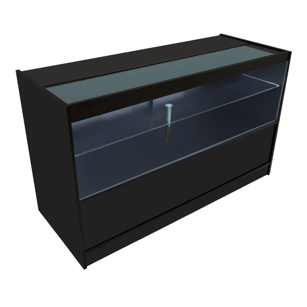 Europa LED Shop Counter Set B1500, C1500, TB60 & LM60 - Black