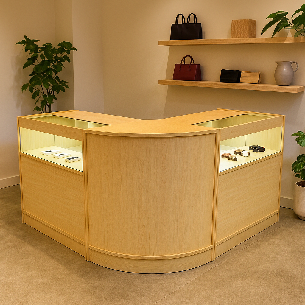 Iris LED Shop Counter Set CM60 & 2 x B900 - Maple